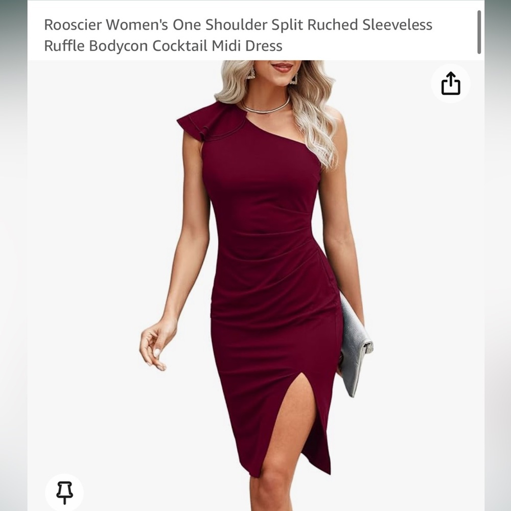 Midi Burgundy dress